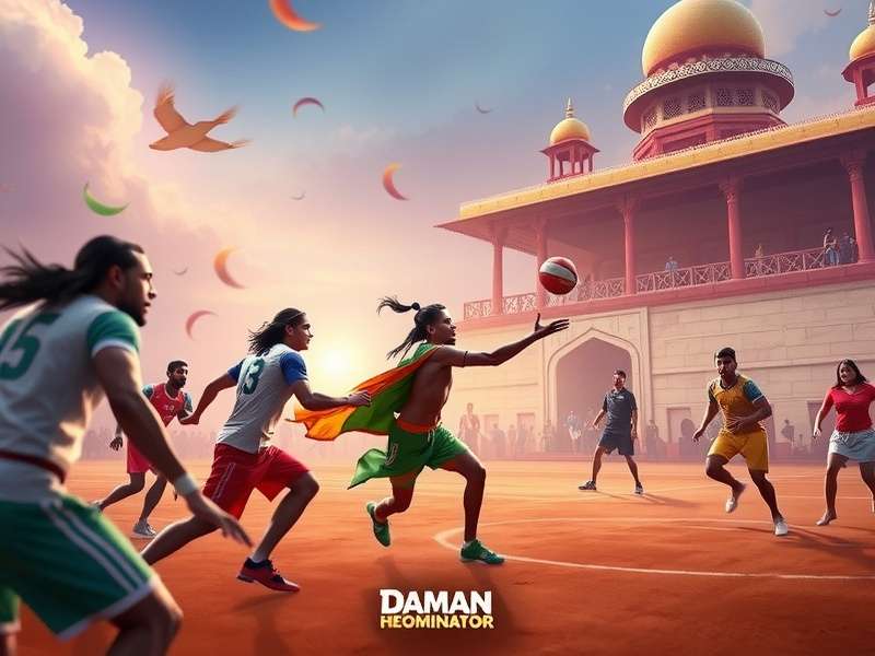 Indian Cultural Elements in Daman Handball Dominator